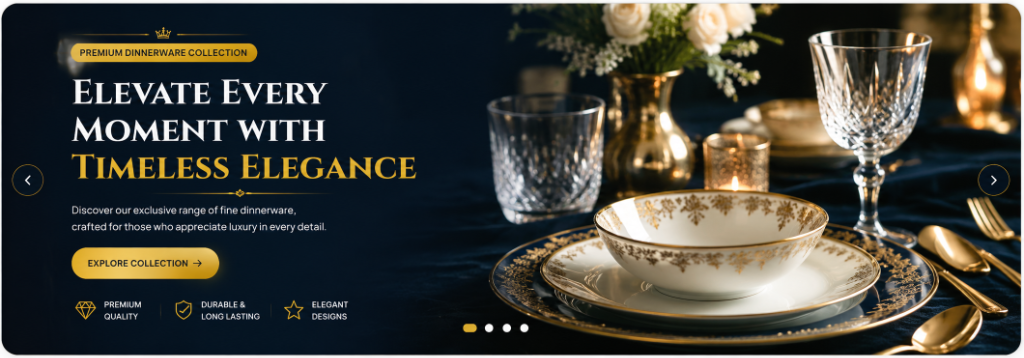 Elevate Every Moment With Timeless Elegance - Premium Dinnerware Collection