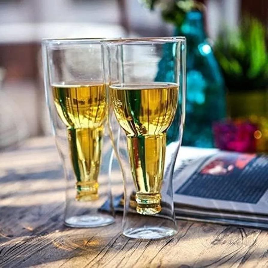 Double Wall Stylish Winestein Glass (200 Ml) (Pack Of 4)