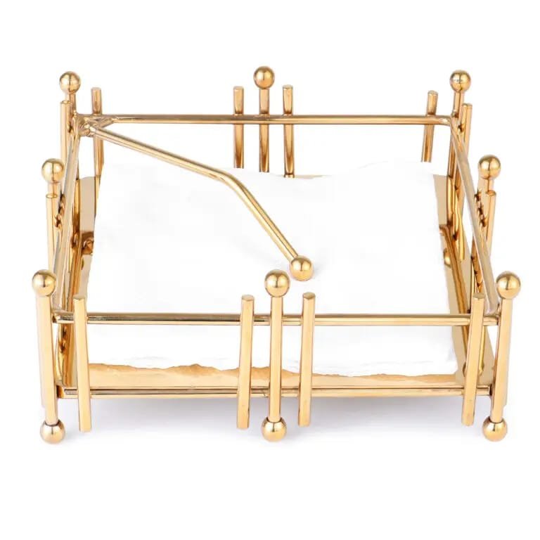 I Ball Tissue Holder Gold