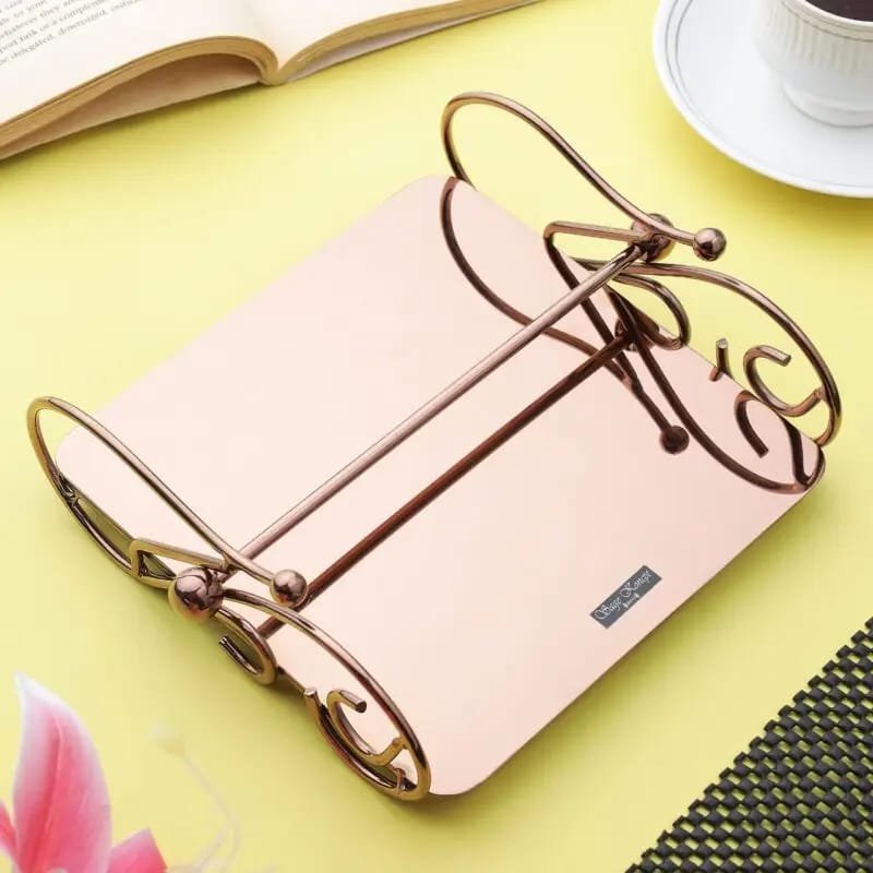 CURVY TISSUE HOLDER ROSE GOLD
