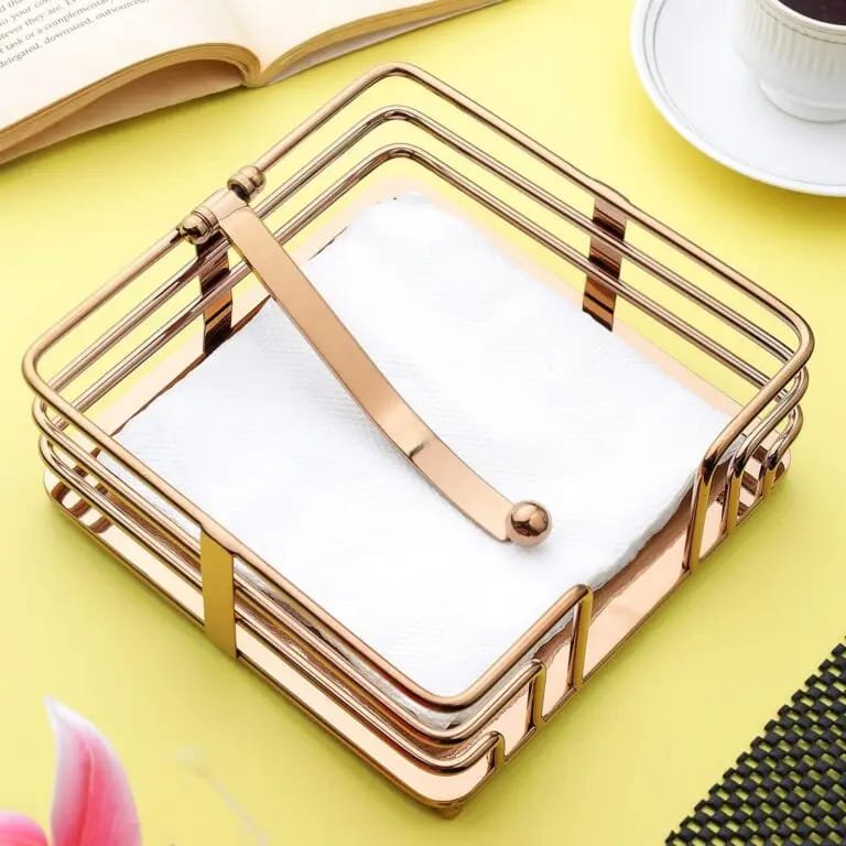 FENCE TISSUE HOLDER ROSE GOLD