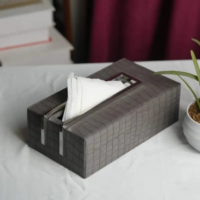 GREY TISSUE HOLDER