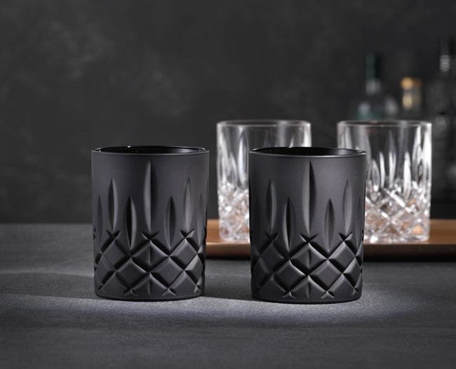 Nachtmann | Special Packaging - Noblesse - Whisky Tumblers | Matte Black | 295 ml | Set of 2
