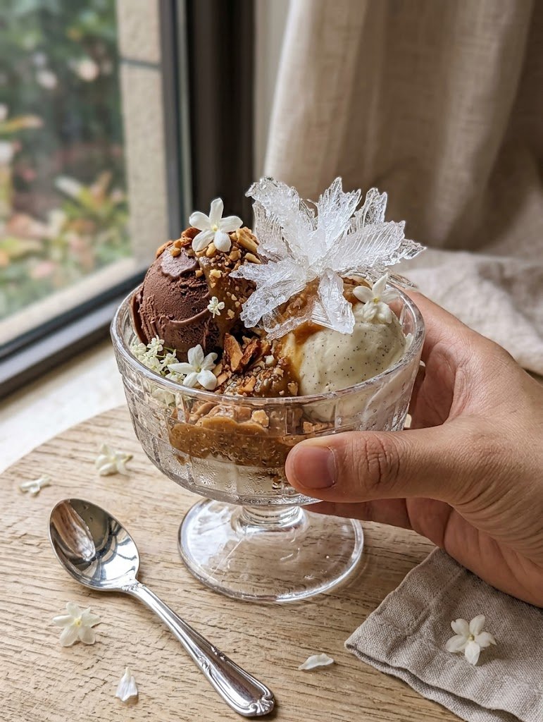 Crystal Delight Ice Cream Cup Set (6 Pieces) 240ml
