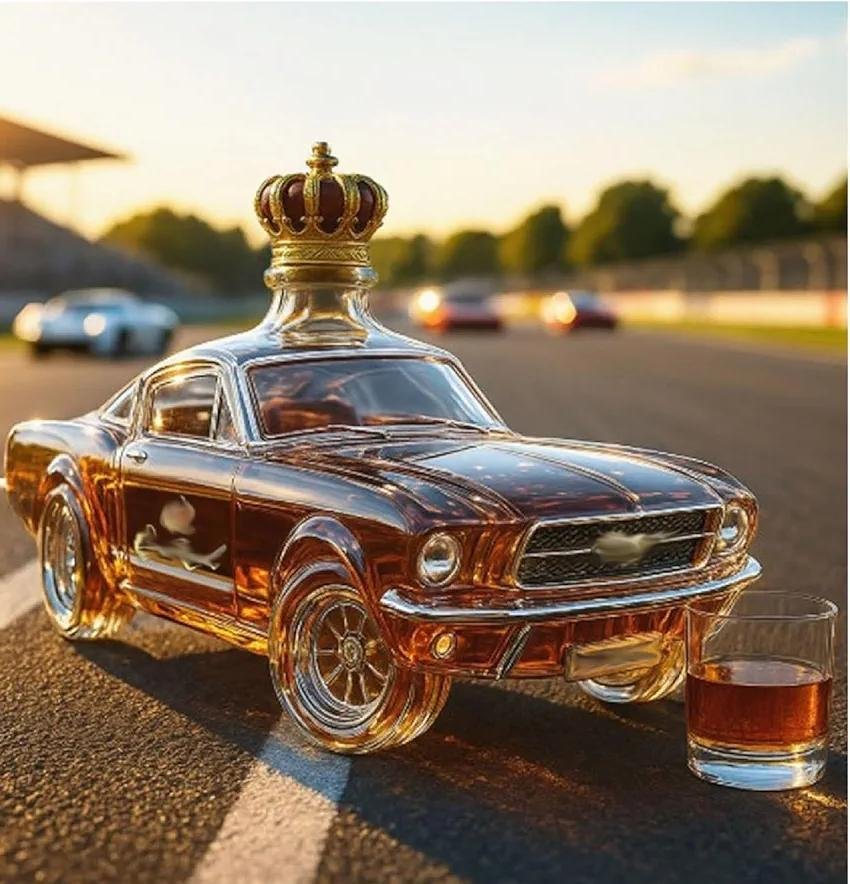 CAR WHISKY DECANTER 350ML-1PC
