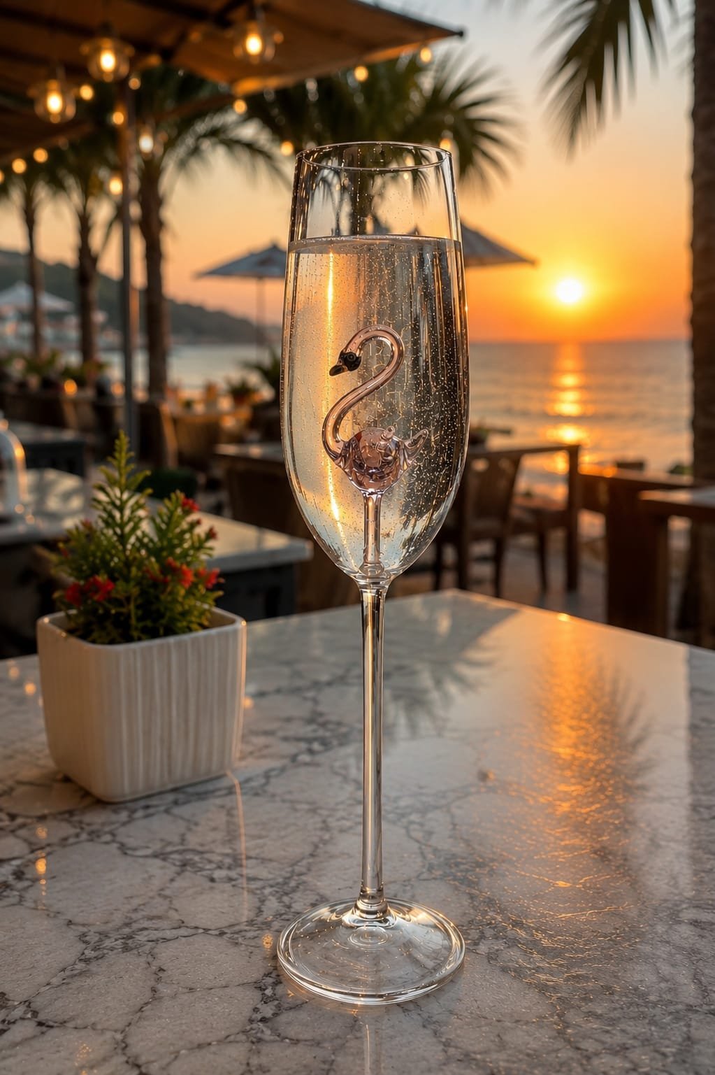 Flamingo Cocktail Glass Set – 2 Pieces