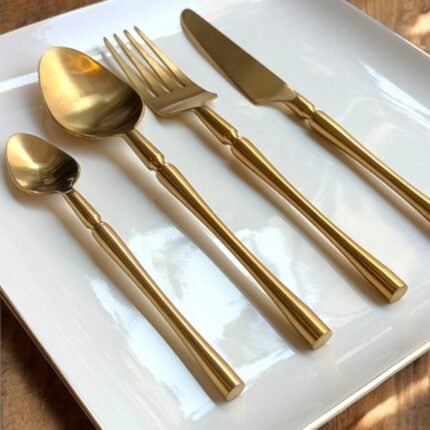 PREMIUM 24 PIECES CUTLERY SET GOLD