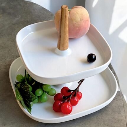 2TIER TRAY PEARL